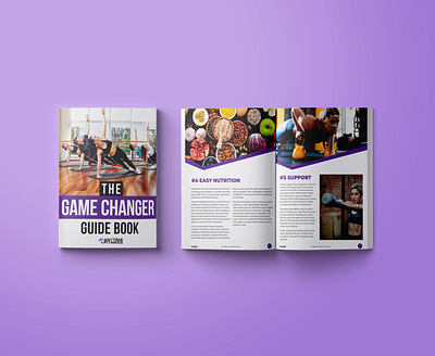 The Game Changer Guide Book Layout and Cover adobe indesign adobe photoshop ebook cover ebook design ebook layout fitness ebook game changer guidebook infographic layout design lead magnet pdf pdf design weight loss