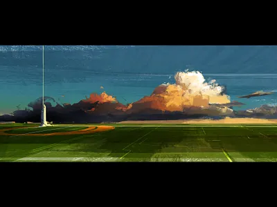 Landscape art background design concept art dailydesignchallenge design digital art illustration