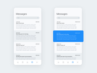 E-mail inspiration for Mobile app design experience illustration minimal typography ui ux ux design uxd