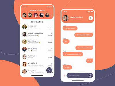 Chat App Design app appdesign branding chat chatbot chatting design minimal simple ui uidesign ux