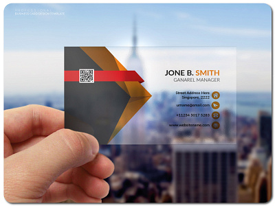 business card design template business card mockup business card template businesscard creative design professional business card qr code