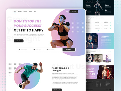 Fitness & Workout Website fit fitness fitness landing page fitness ui fitness ux fitness web design fitness website fitness website design fitness workout ui design ux design web design website design website development workout workout ui workout ux workout web design workout website workout website design