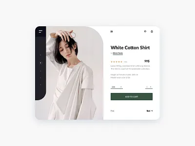 Fashion shop UI Concept adobexd bold branding design dribbble exercise exploration minimalism ui ux