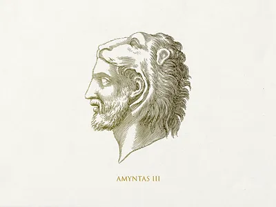 Amyntas III ... illustration lineart vector art vector graphic vector illustration