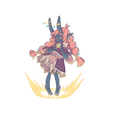 magic girl creaturedesign demon illustration magic procreate