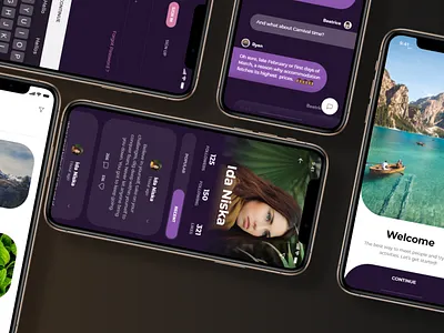 Social application design app design ui ux