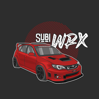 SUBARU IMPREZA WRX STI automotive burnout car cars emblem illustration impreza japan japanese jdm muscle racing speed sti subaru supercar transportation vector vehicle wrx