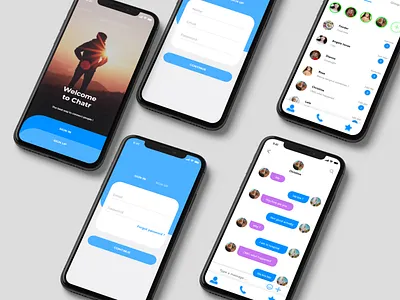Chat Application Design app design ui ux