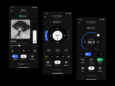 Smart Home Controller app application behance concept control controllers controls dashboad dashboard app dashboard ui design home home screen layout panel panels platform sketch smarthome ui