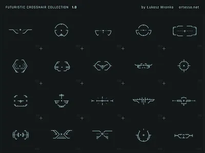 Futuristic Crosshair Collection 1.0 crosshair dark fps futuristic games interface ui