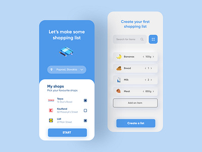 Shopping list app adobexd design dizajn dribbble figma prototype shopping sketch ui ui design uiux userexperience userinterface ux uxdesign uxui