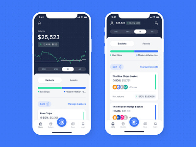 Makara — Crypto Robo-Advisor App app balance betterment bitcoin crypto crypto app cryptocurrencies design digital products ethereum fintech investing investor makara robo advisor startup ui user friendly z1 z1 digital studio