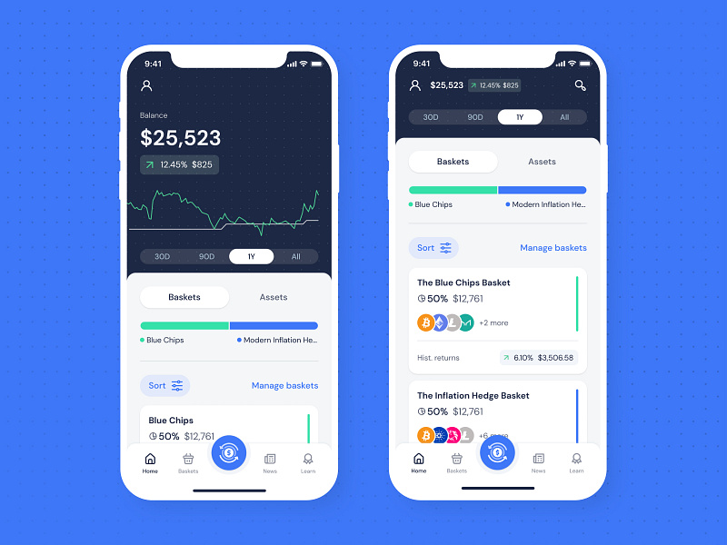 Makara — Crypto Robo-Advisor App app balance betterment bitcoin crypto crypto app cryptocurrencies design digital products ethereum fintech investing investor makara robo advisor startup ui user friendly z1 z1 digital studio