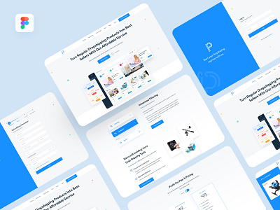 Profit Pro - Drop Shipping Website clean company creative design designs dropshipping landing landing page profit profitpro psd psd template shipping template templates ui uiux ux web website