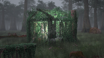 The light of the ruins aftereffects clarisseifx environment forest houdini nature quixel ruins speedtree vegetation