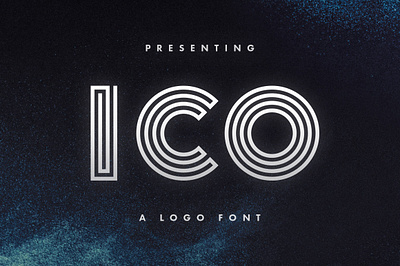 Ico Typeface album cover creativemarket display font game logo logofont maze font poster title tugcu type design typeface