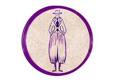 3A09D547 ACD5 48BE A3BF 51EF01571340 branding design drawing fashion icon illustration man old violet