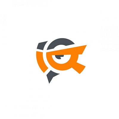 IQ Owl logo animal animals birds branding eyes intelligence iq iq logo logo logomark logotype orange owl owl logo owllogo predators thinking wisdom wisdom logo