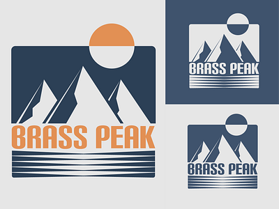 Brass Peak (Ski mountain resort) #dailylogochallenge adventure logo branding brass peak daily logo challenge design flat illustration logo minimal minimalist mountain logo ski resort logo typography vector