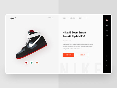 NIKE Shoe Header Design 2020 adidas clean design clean ui clothing color fashion header jordan minimal nike nike running nike shoes onlile shoes sneakers store stores trendy web design