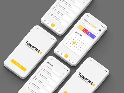 Note App Design app design minimal ui ux