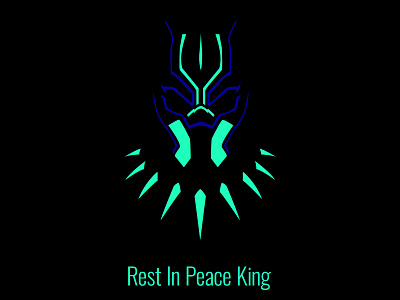 Rest In Peace King black fan illustraion marvel panther restinpeace wakanda