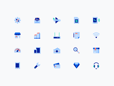 Illustrative icons icon illustration minimal ui web