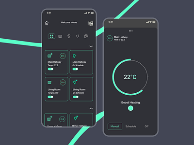 Smart Home App design graphic design hive minimal smart home ui ux