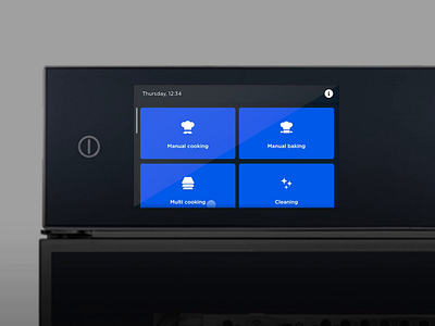 Oven Interface for Eloma animations appliances cooking dasboard food industrial design interaction kitchen machine motion oven preparation product design professional user interface