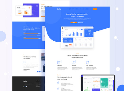 Web App Landing Page Design agency app business colorful company corporate creative agency creative design design dribbble best shop dribbble digital agency landing page marketing marketing agency sales sass