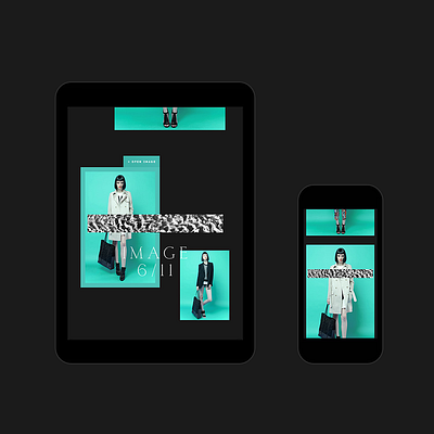 Black Gold Instagram tile mobile