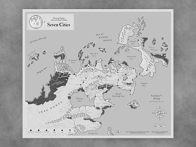 Malazan Gray Seven Cities fantasy map