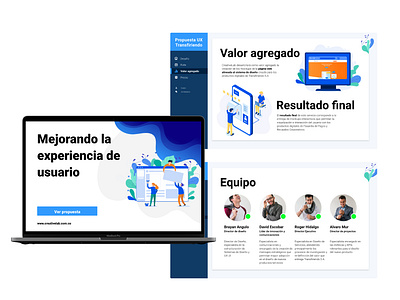 Transfiriendo proposal concept design digital product platform platform design proposal proposal design ui ux