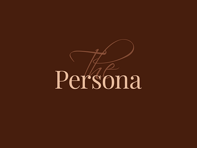 The persona | Logo design branding design graphic design logo typography
