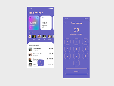 Paywa - UI Concept app cards ui concept design experience ios mobile mobile ui ui uiux userinterface ux