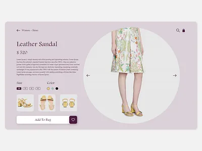 Shoes Website clean creative design shoes simple smart ui ux web design website women