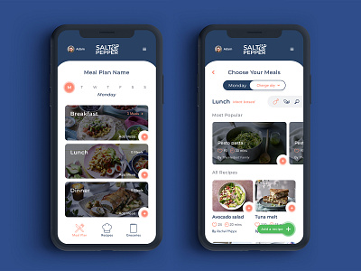 Salt & Pepper app design application design app designer food app ui ui design uidesign uiux ux ux ui ux design uxdesign