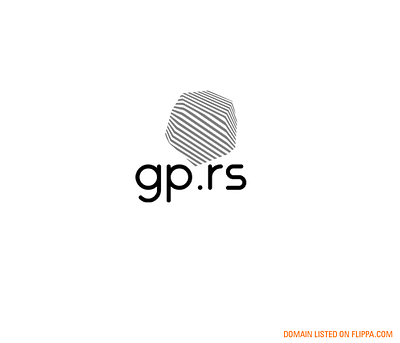 GP.RS Logo Build (rough) Domain at Flippa 083020 banners branding design domain illustration logo stellar interactive typography vector website