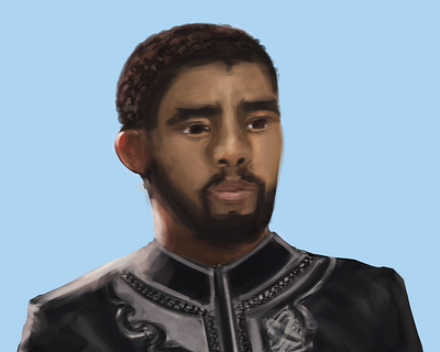 King T'Challa Tribute Portrait art artwork black panther blackpanther digital art digital illustration digitalart drawing drawingart illustration illustration art illustration digital painting portrait portrait art portrait illustration portrait painting tchalla tribute wakanda