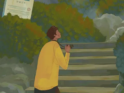 Bukhansan National Park, South korea digital illustration digital painting illustration illustrator typography