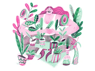 I Love My Plants! art design illustration