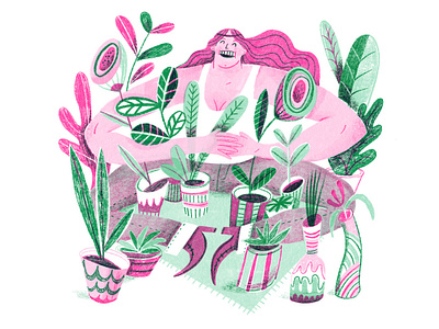 I Love My Plants! art design illustration