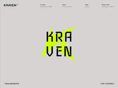 Kraven® / Logomark brand identity branding brandmark cardio coach colors crossfit design dynamic fit fitness graphic design gym logo logo design logomark requirements training vector workout