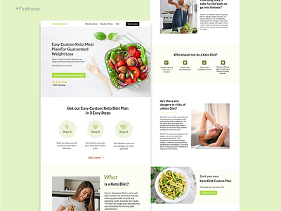 Diet Landing Page & SEO MKT design landing design landing page design landingpage seo seo agency seo company seo services ui ui design uidesign web design webdesign website website design