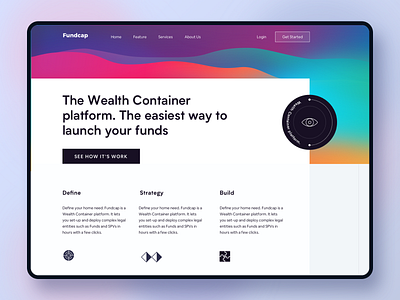 Venture Capital Website #exploration big sur branding dashboard finance gradient landing page minimal venture venture capital website