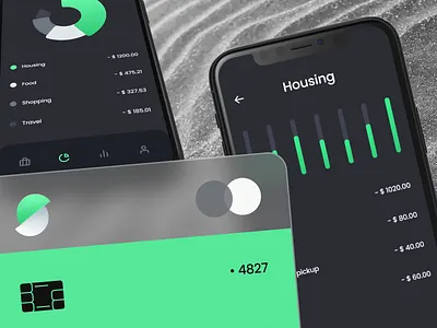 Slice Bank App app branding clean color design flat logo mobile typography ui