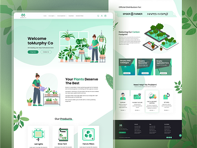 Indoor Plants Homepage about us section agency landing page contact us section header section homepage design homepage ui indoor plants homepage landing page landing page ui plants landing page service section testimonial section ui ux design website