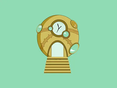 Time Machine art design flat icon illustration illustrator product design vector