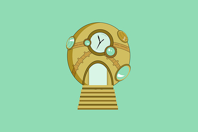 Time Machine art design flat icon illustration illustrator product design vector