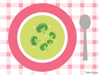 Broccoli Soup Illustration figma figmadesign illustration